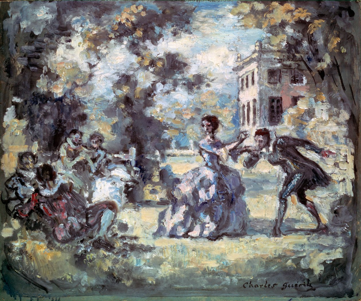 Scena amorosa, c. 1908 da Charles Guerin