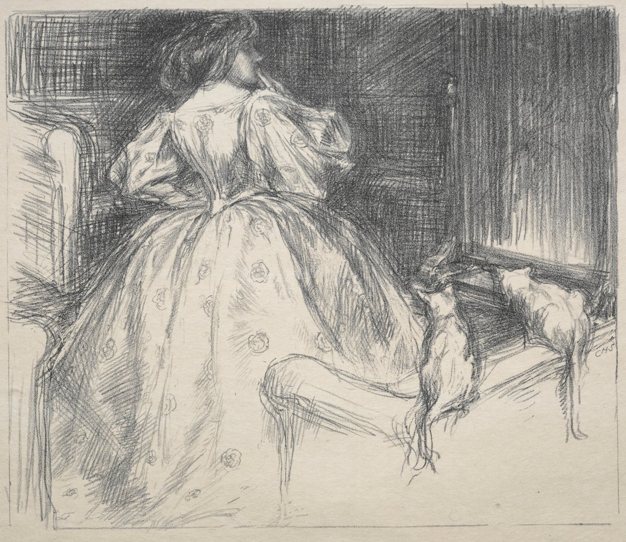 Il vestito fantastico, 1890 da Charles Haslewood Shannon