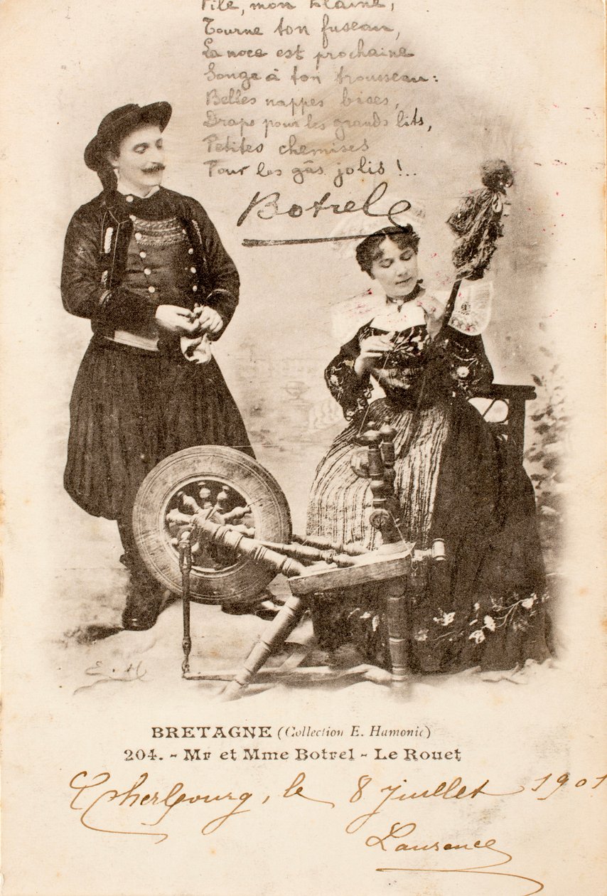 Vecchia cartolina, Le Rouet, Bretagna, Francia da Augustus Kollner