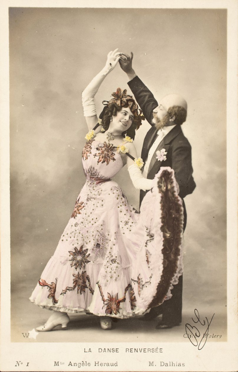 Vecchia cartolina, Danza rovesciata, Angele Heraud da Augustus Kollner