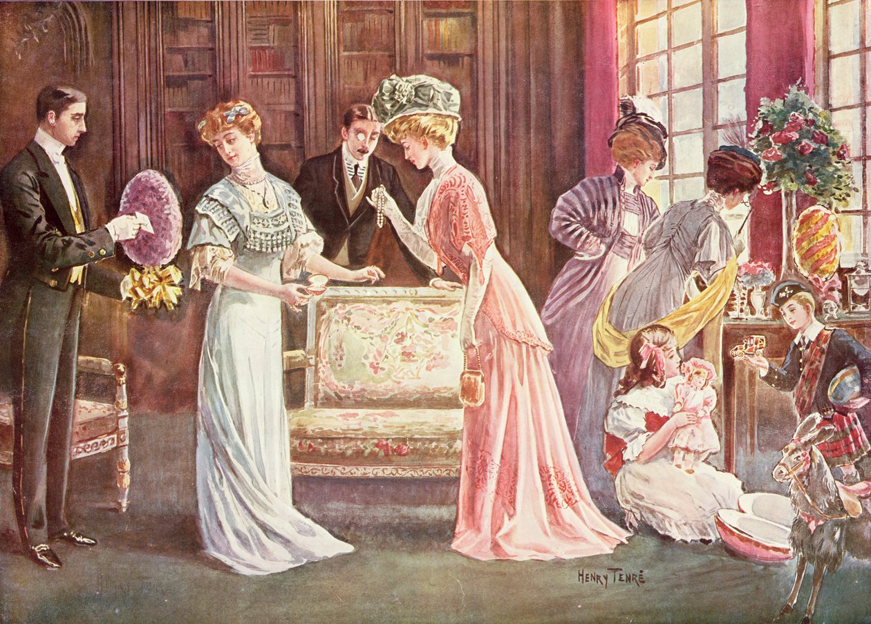 Uova di Pasqua in città, 1908 da Charles Henry Tenre