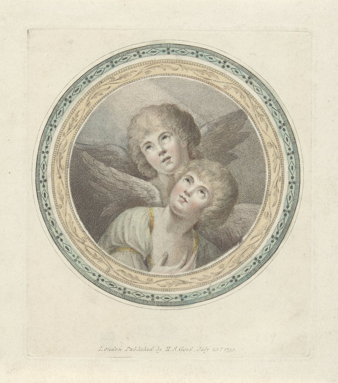 Due angeli da Charles Howard Hodges