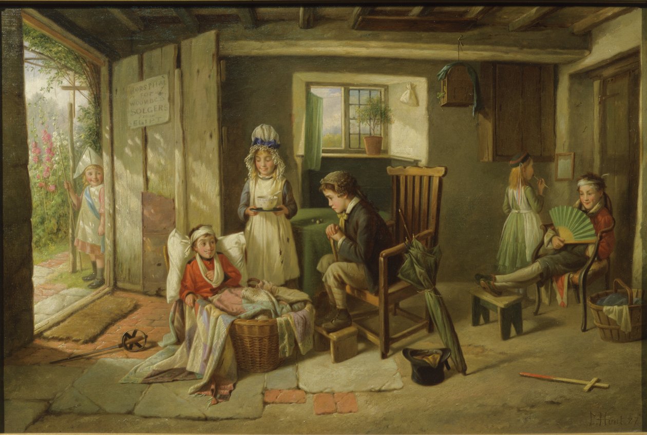 Ospedale per soldati feriti, 1886 da Charles Hunt