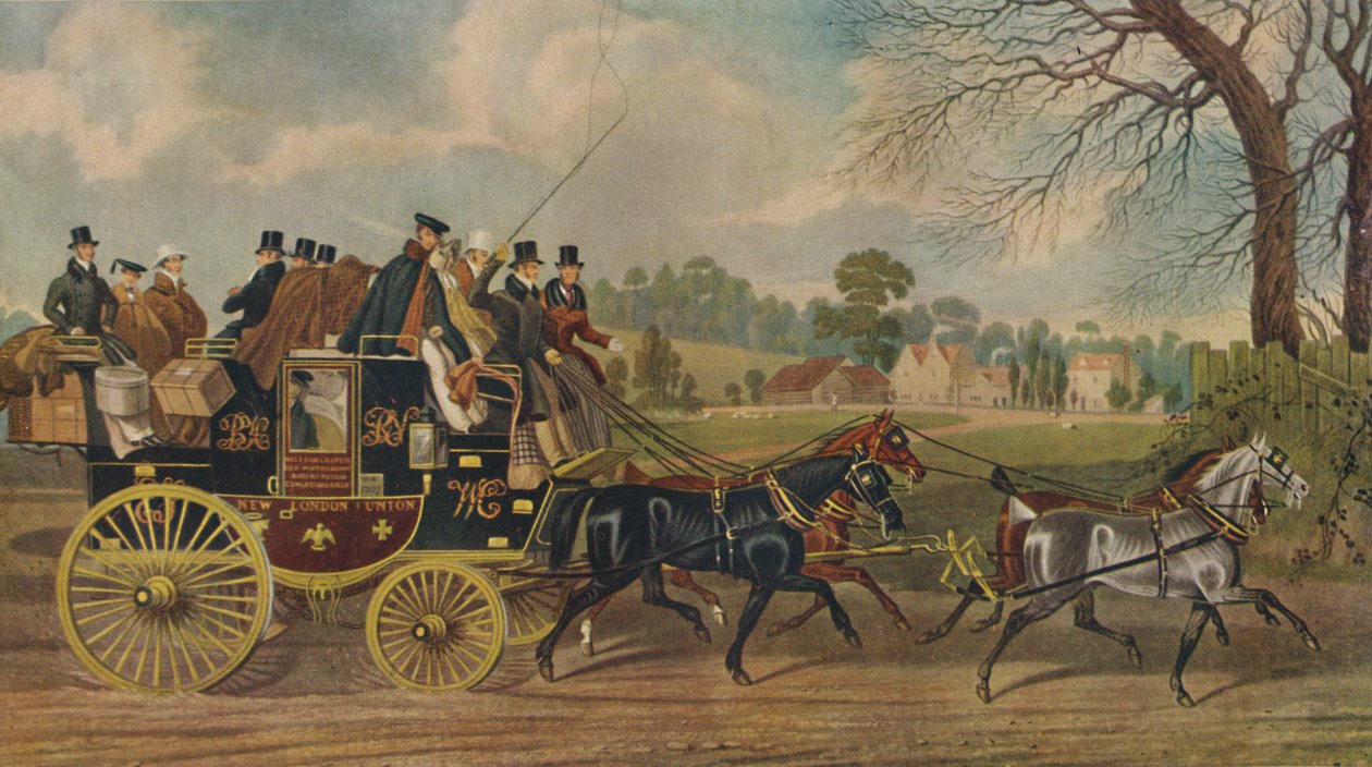 Roadsters, New London Union Coach, c1840, 1929 da Charles Hunt