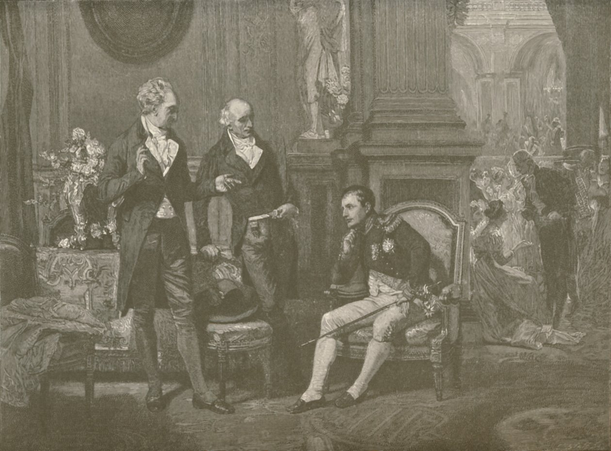 Napoleone, Goethe e Wieland, 1808, 1896 da Charles J. State