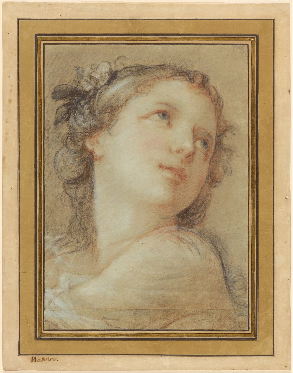 Testa di una Baccante da Charles Joseph Natoire