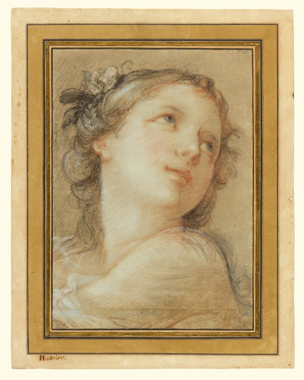 Testa di baccante da Charles Joseph Natoire