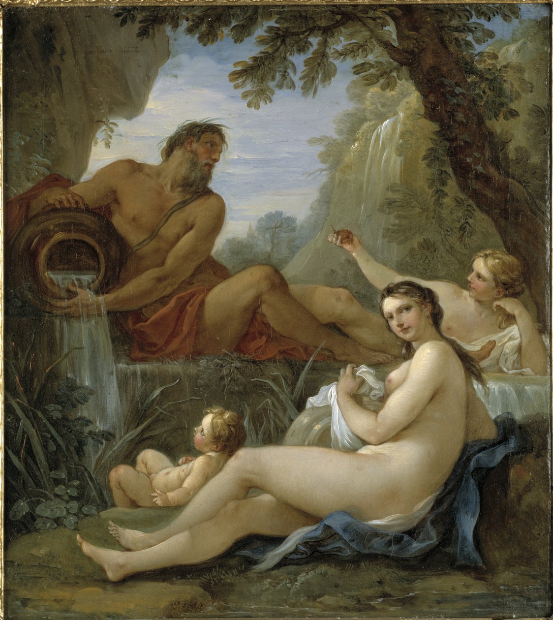 Dio del fiume e ninfa della primavera da Charles Joseph Natoire