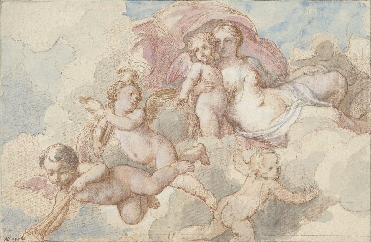 Venere con Amore e putti da Charles Joseph Natoire