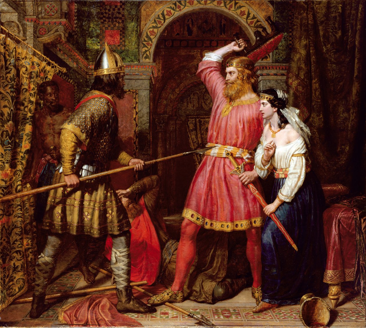 Assassinio di Alboino, re dei Longobardi da Charles Landseer