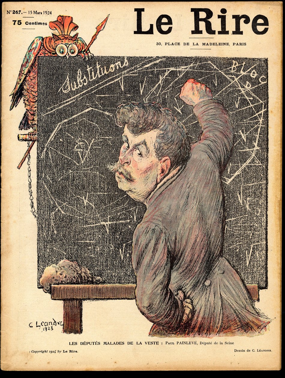 Copertina di "Il Riso", Satirico a Colori da Charles Leandre