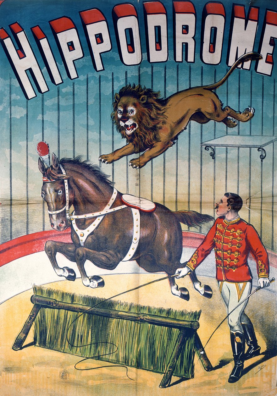 Poster pubblicitario del circo 