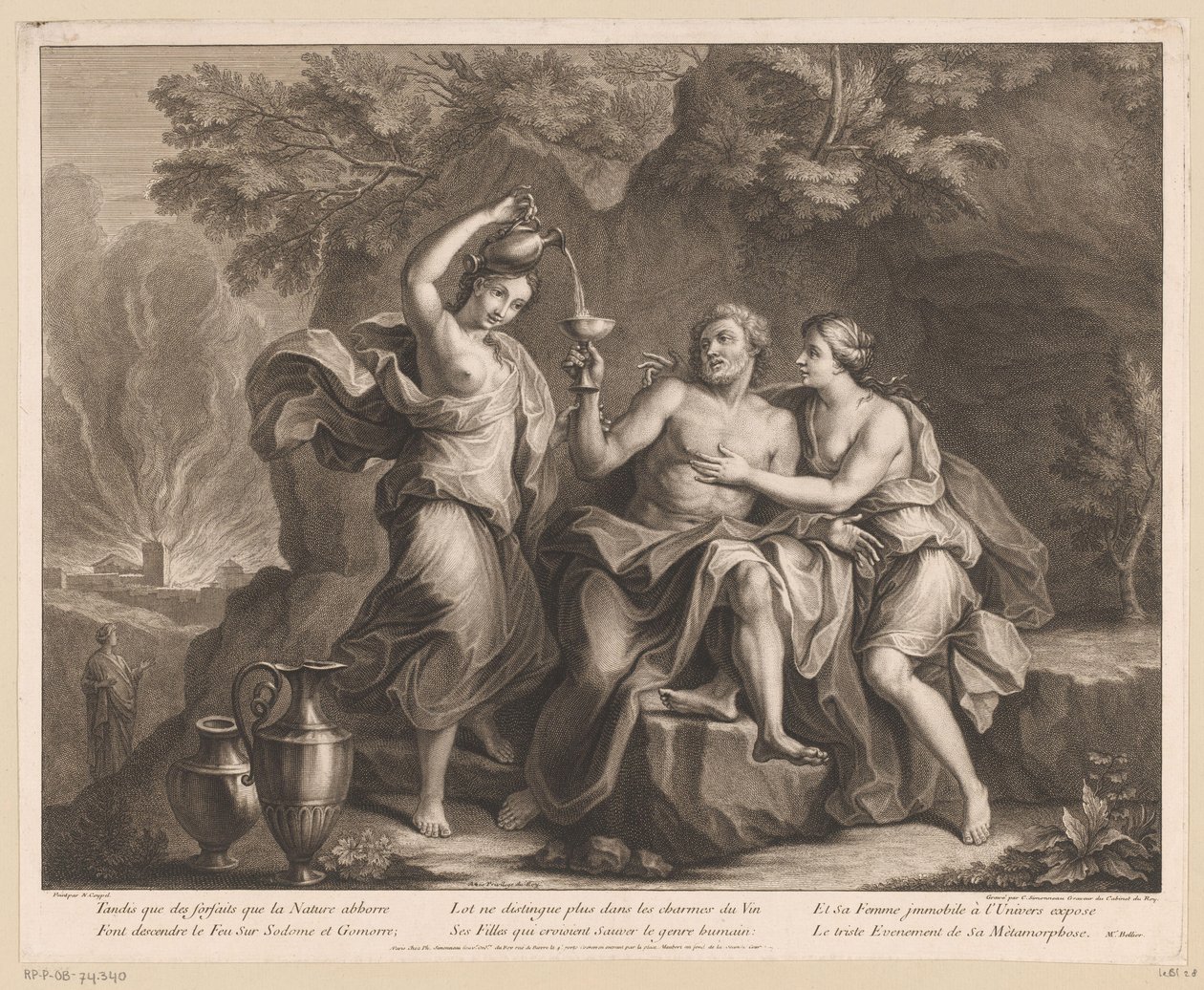 Lot e le sue figlie da Charles Louis Simonneau