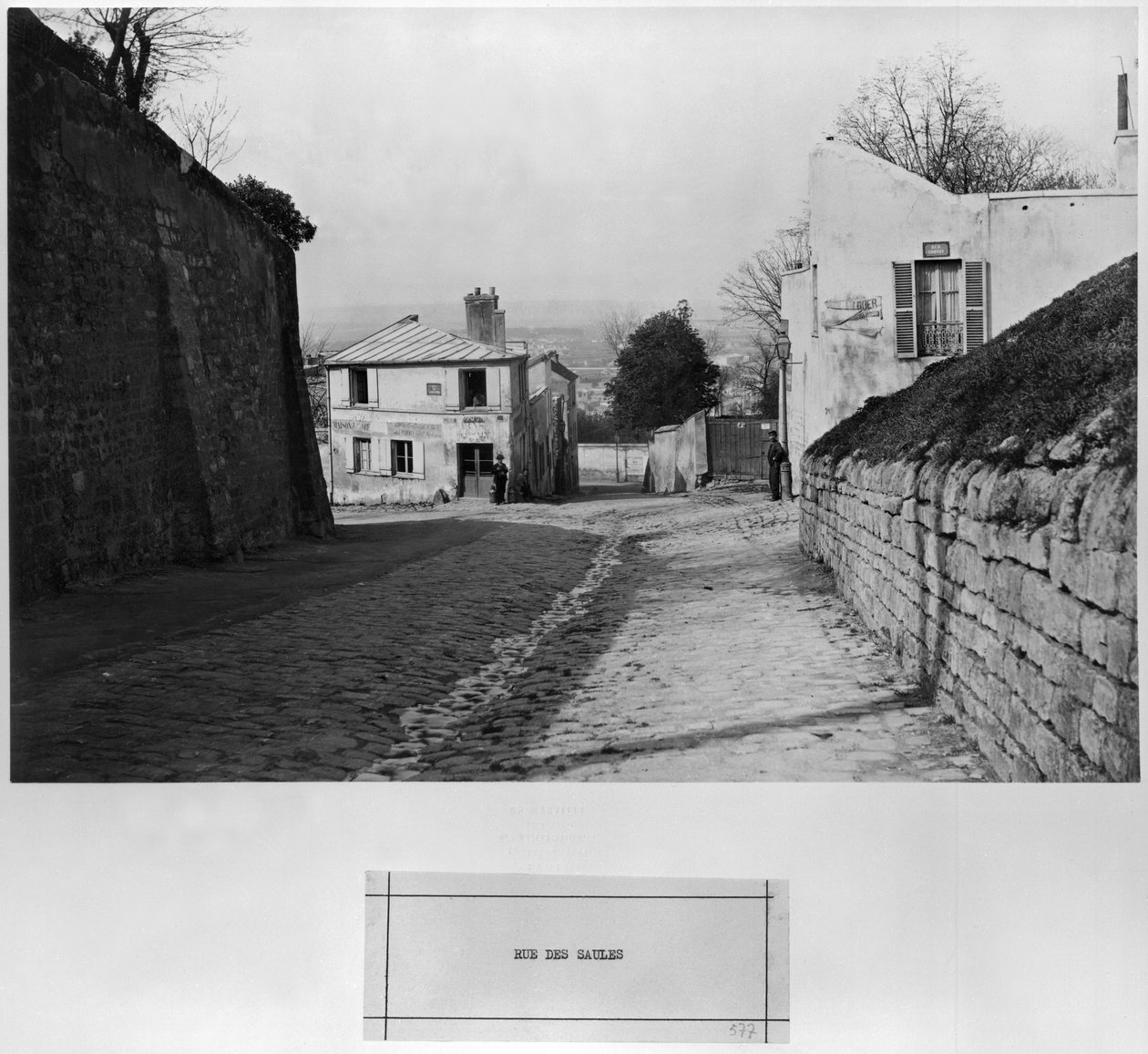 Rue des Saules, Parigi da Charles Marville