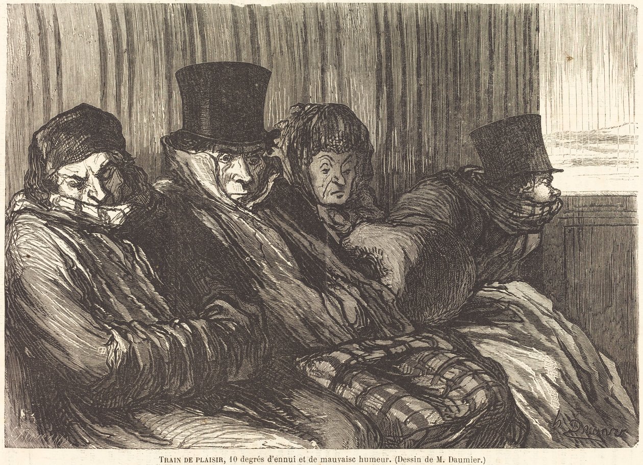 Treno di piacere da Charles Maurand after Honoré Daumier