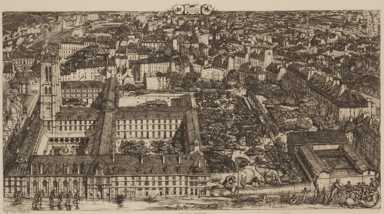 Collegio Henri IV (o Lycée Napoléon) da Charles Meryon