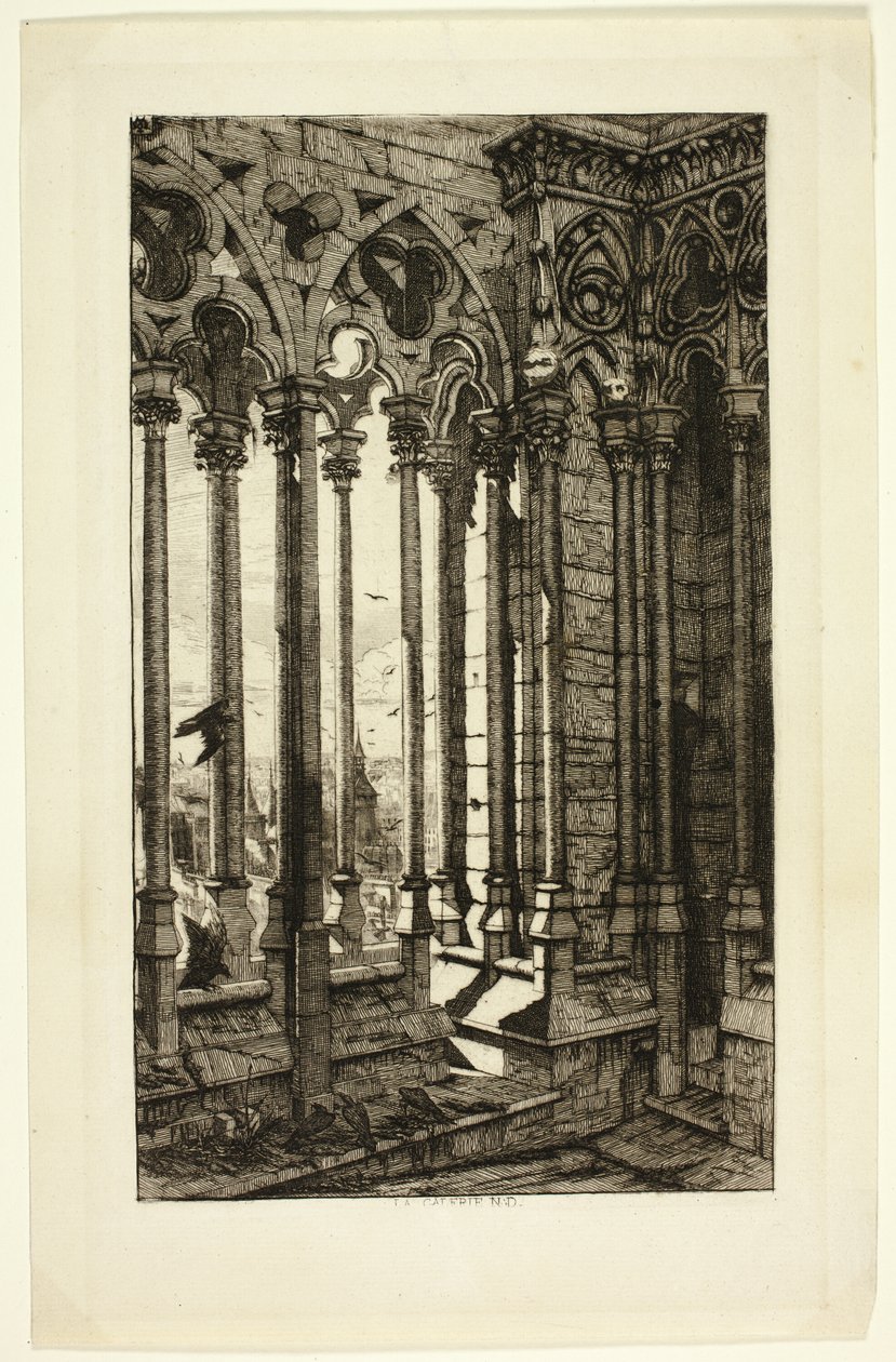 La galleria Notre-Dame da Charles Meryon