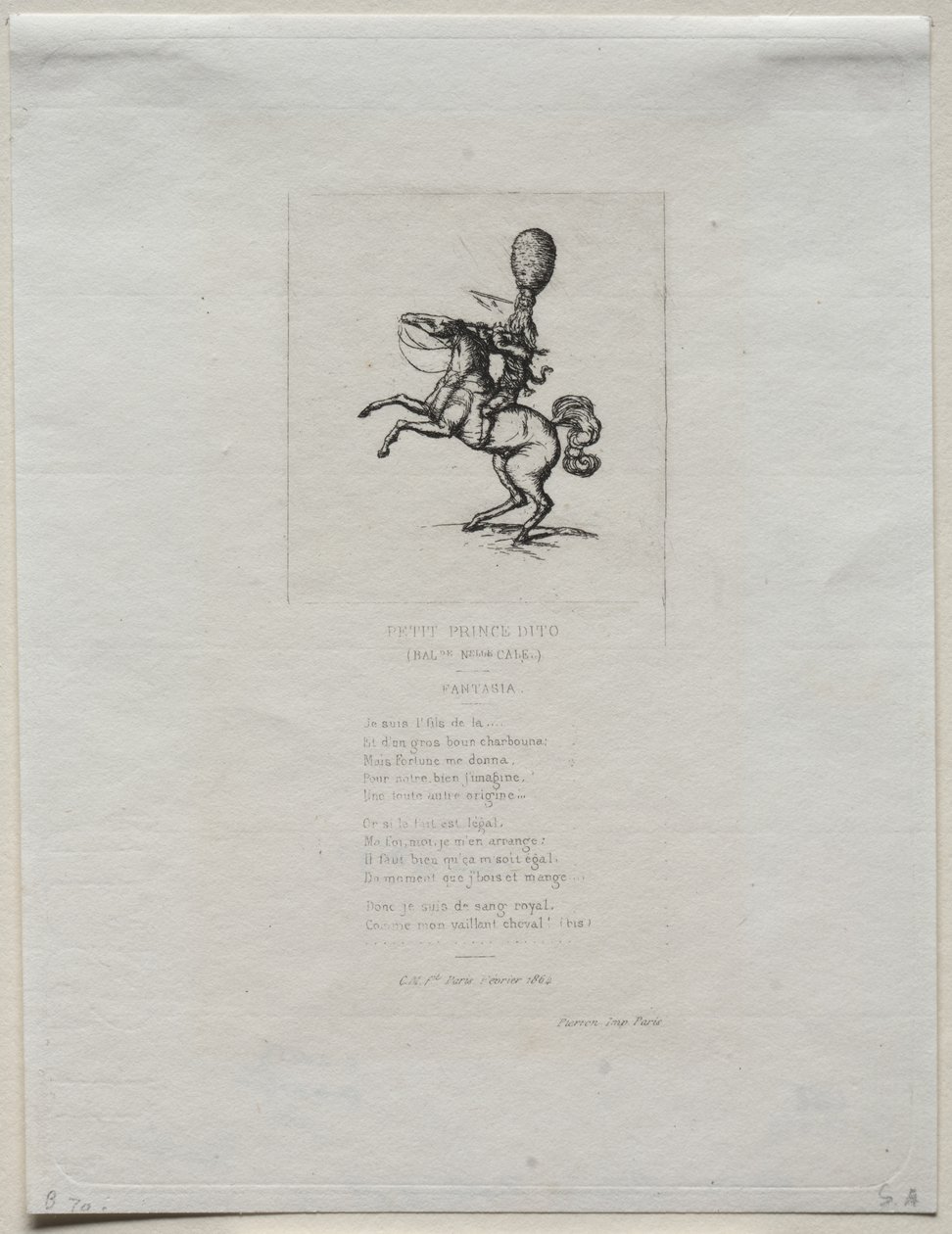 Piccolo Principe Dito, 1864 da Charles Meryon