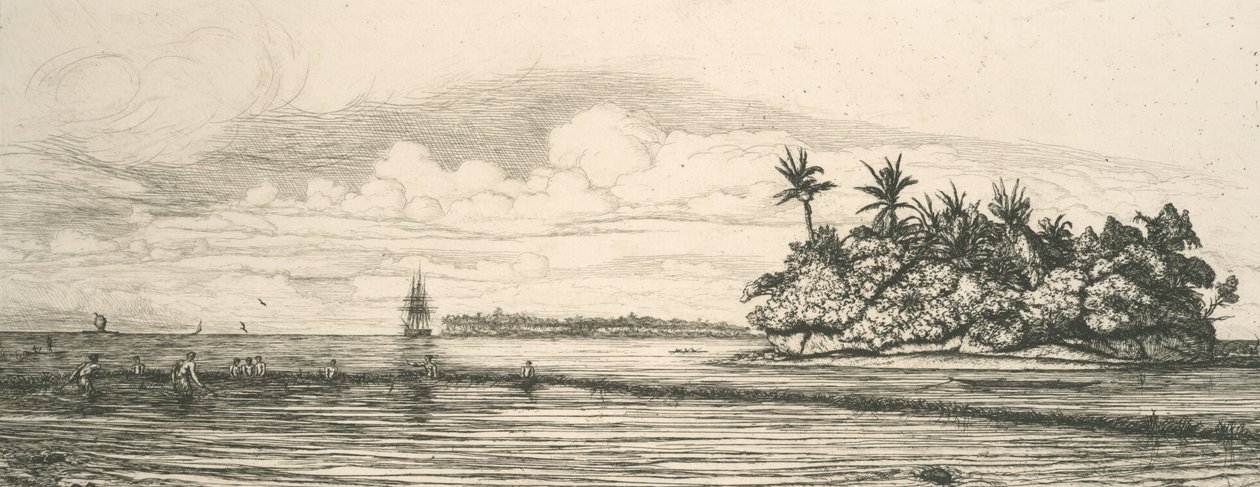 Oceania, isolotti a Uvea da Charles Meryon
