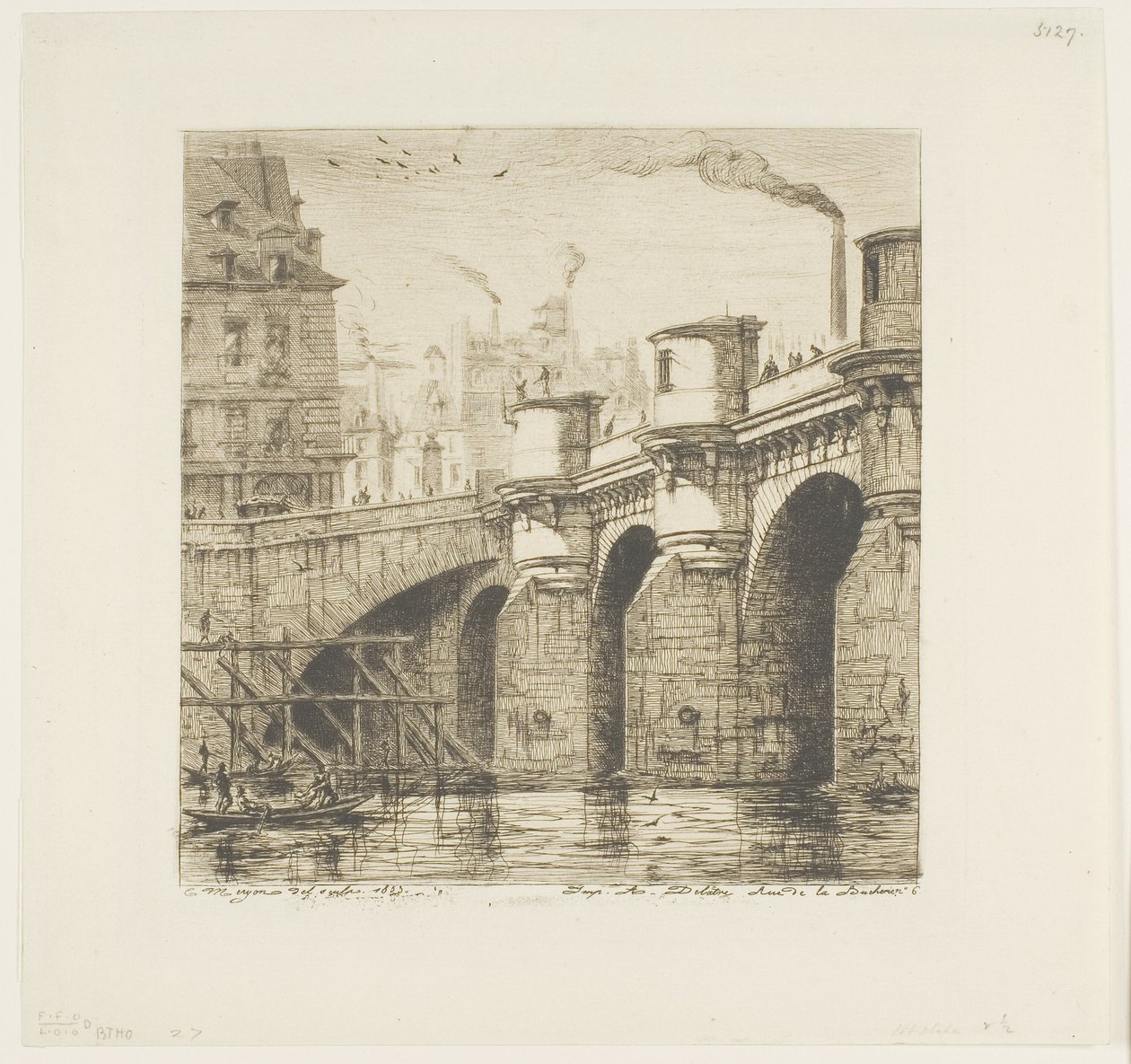 Pont-Neuf, Parigi da Charles Meryon