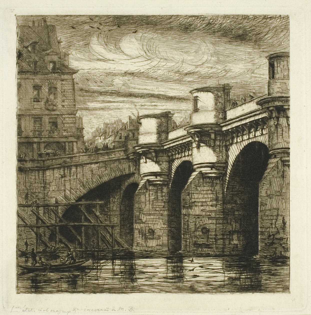Pont-Neuf, Parigi da Charles Meryon