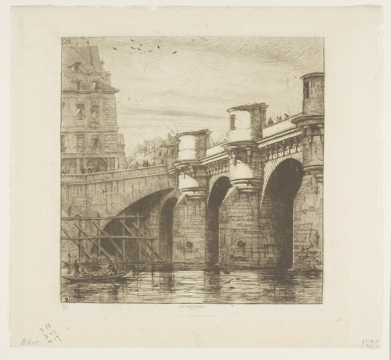 Pont-Neuf, Parigi da Charles Meryon