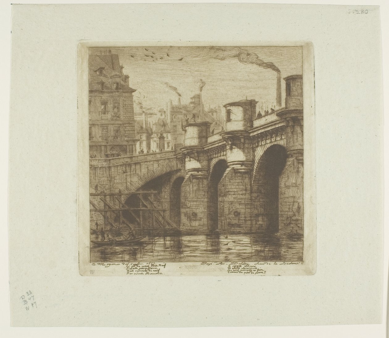 Pont-Neuf, Parigi da Charles Meryon