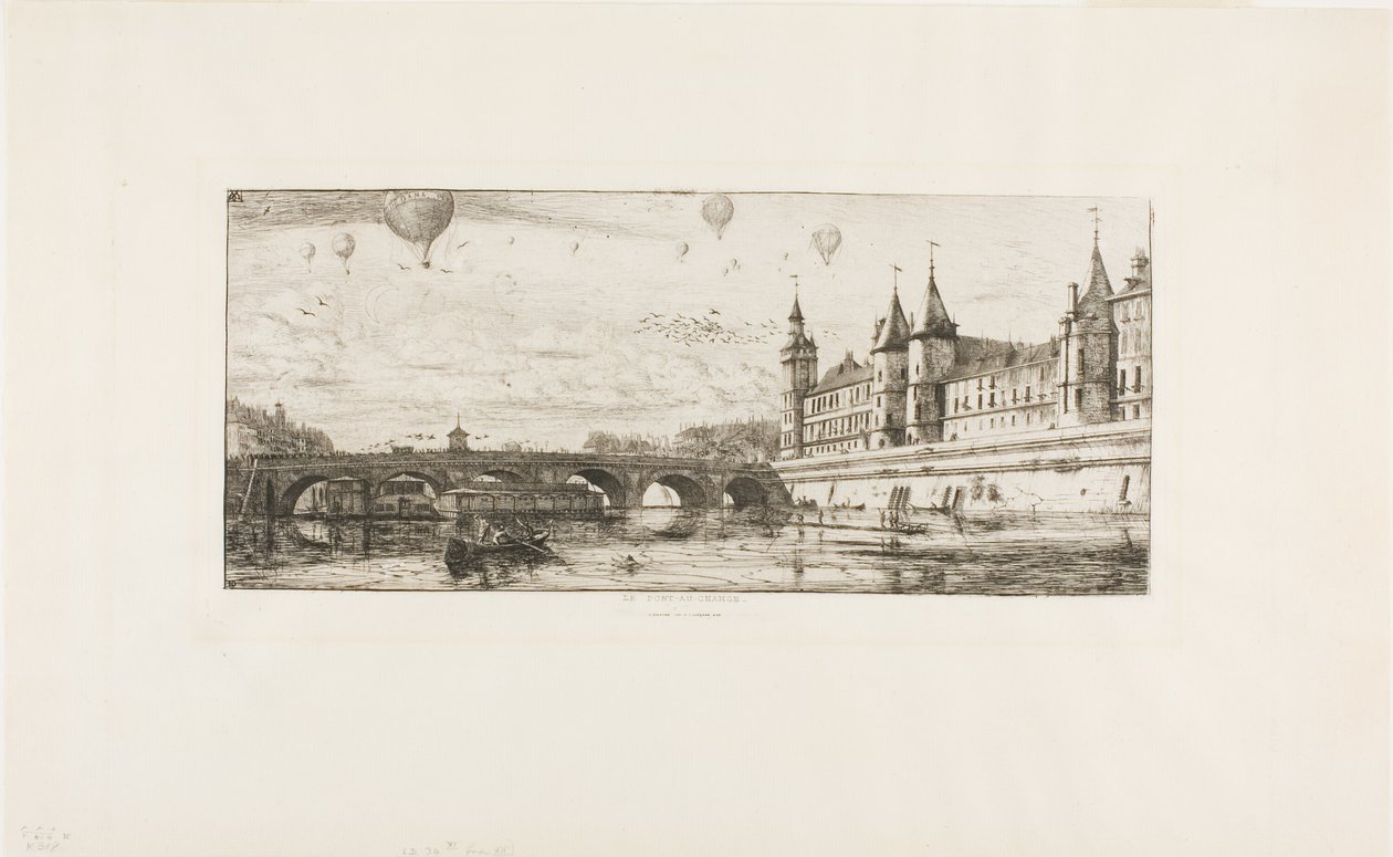 Pont-au-Change, Parigi da Charles Meryon