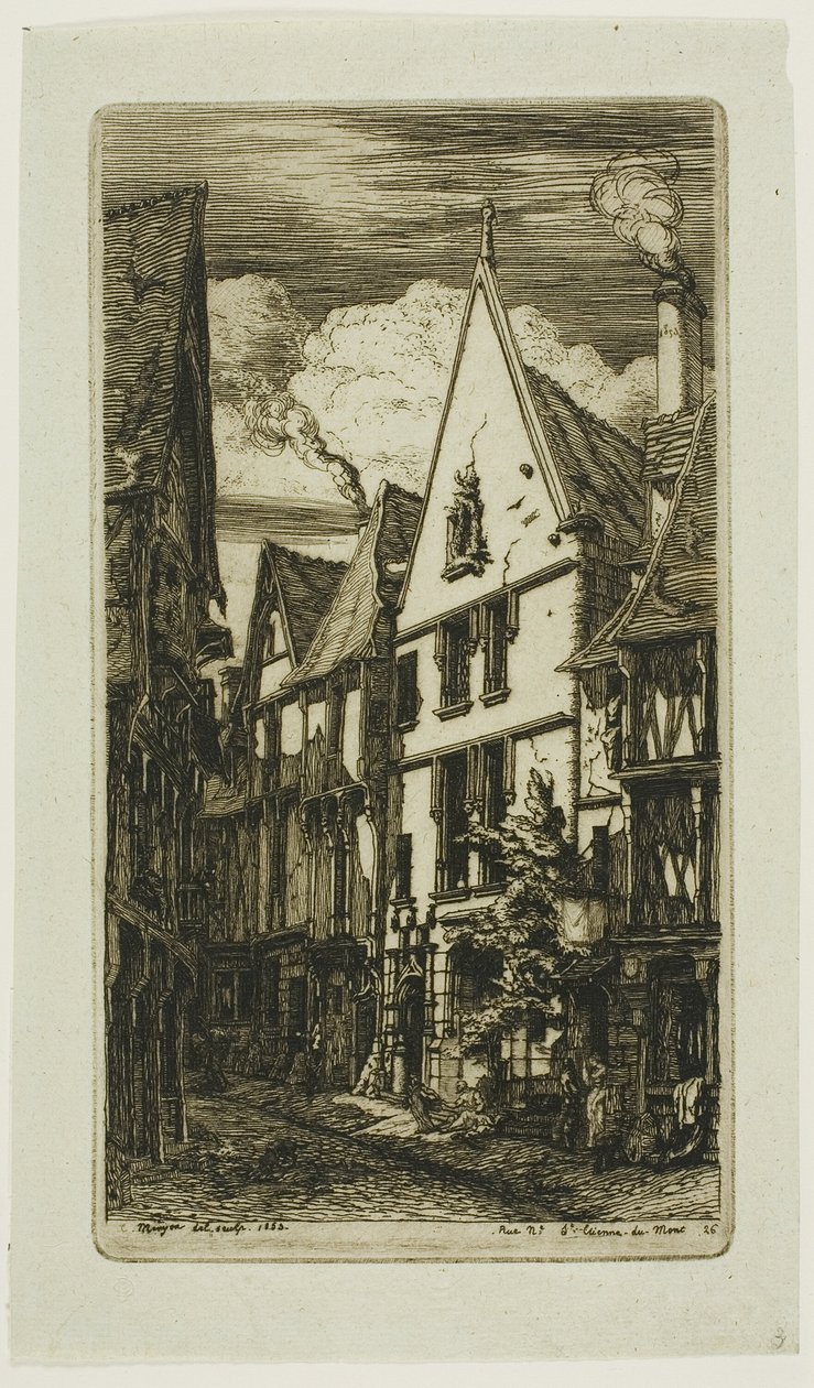 Rue des Toiles, Bourges da Charles Meryon