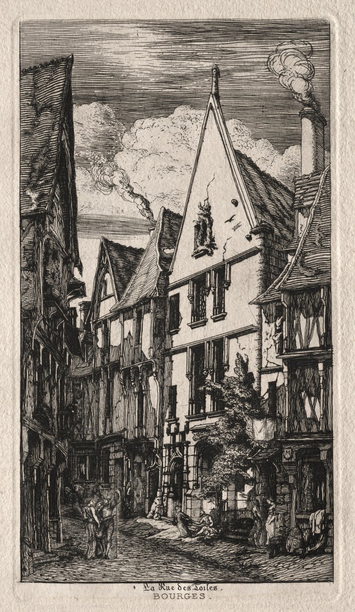 Rue des Toiles, Bourges da Charles Meryon
