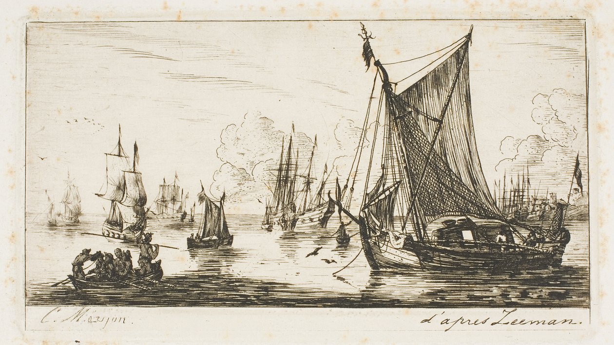 Pescatori del Mare del Sud da Charles Meryon