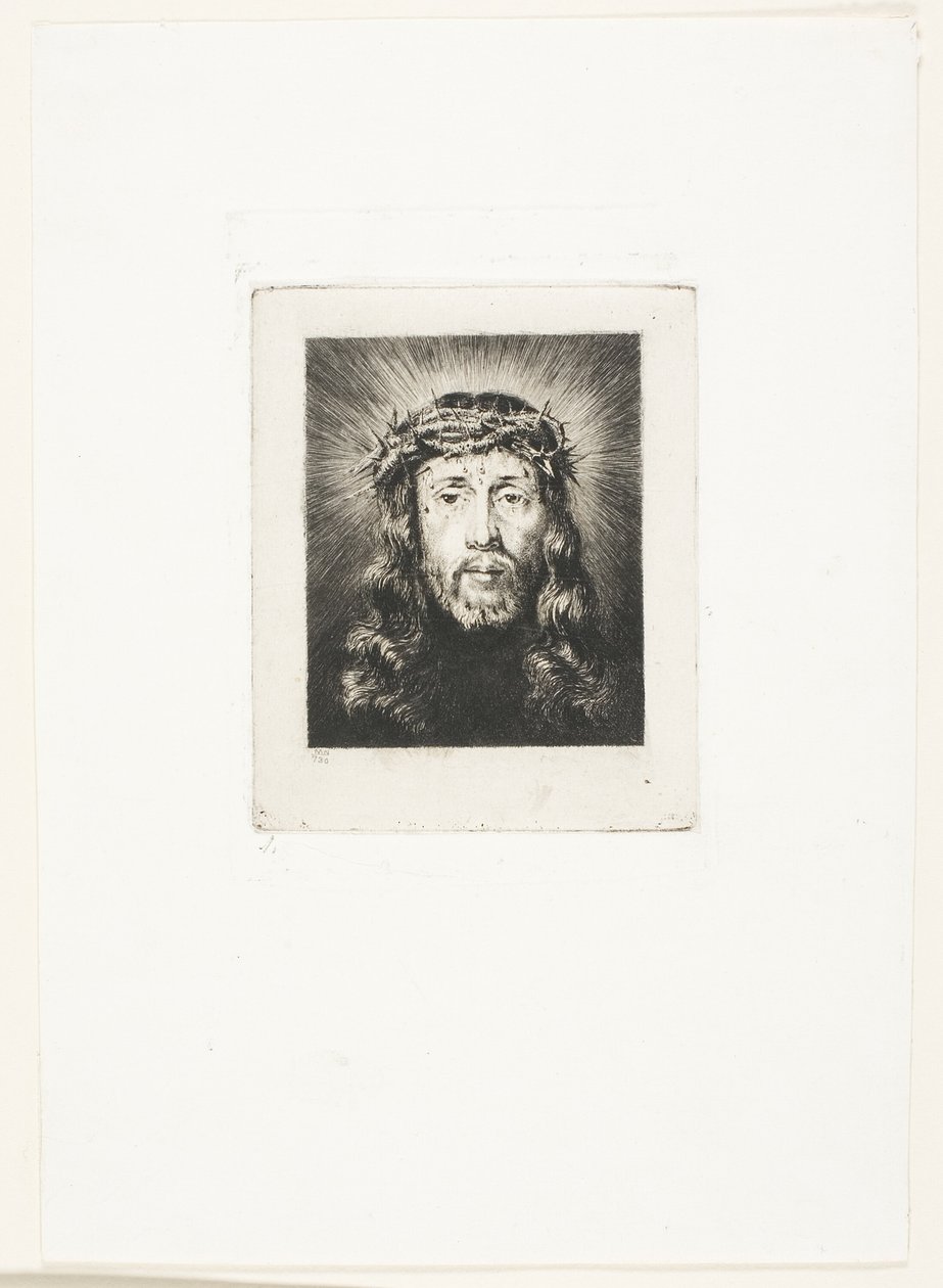 Il volto di Cristo da Charles Meryon