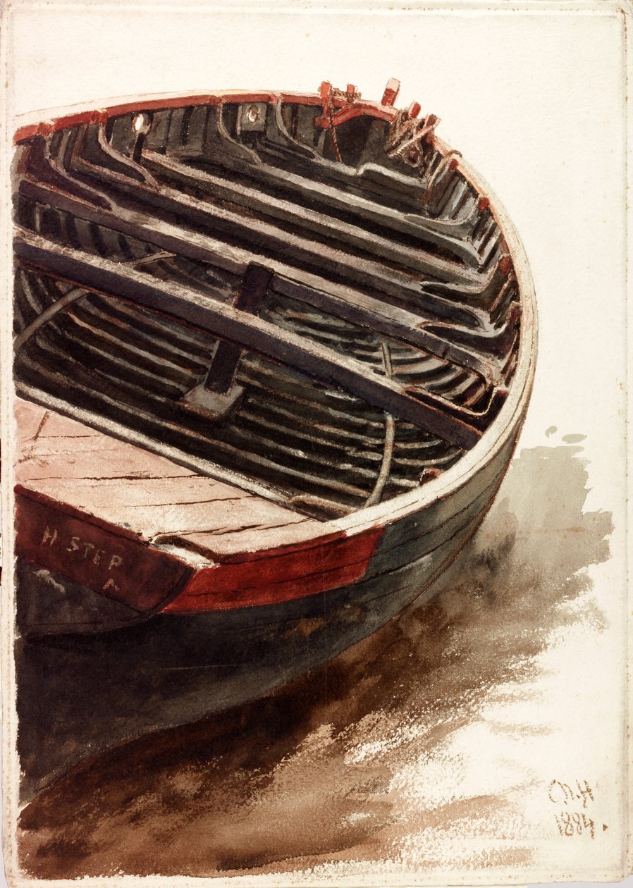 Studio di un gommone da Charles Napier Hemy