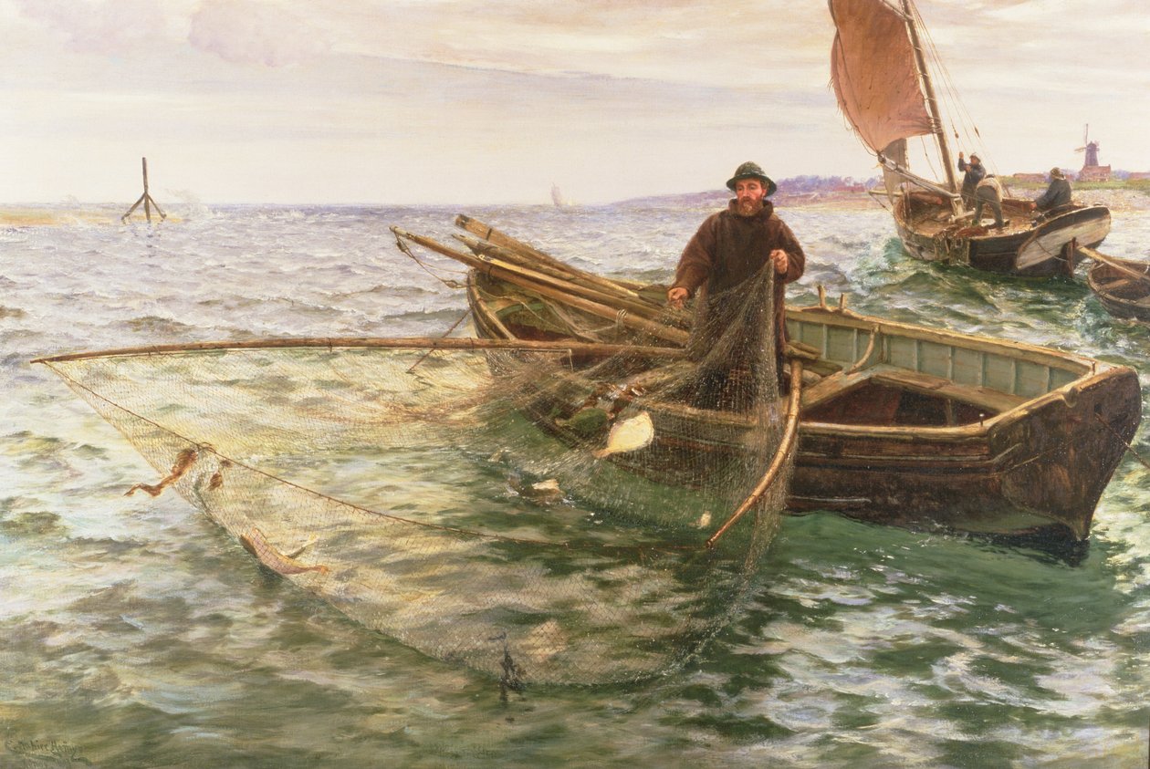 Il pescatore, 1888 da Charles Napier Hemy