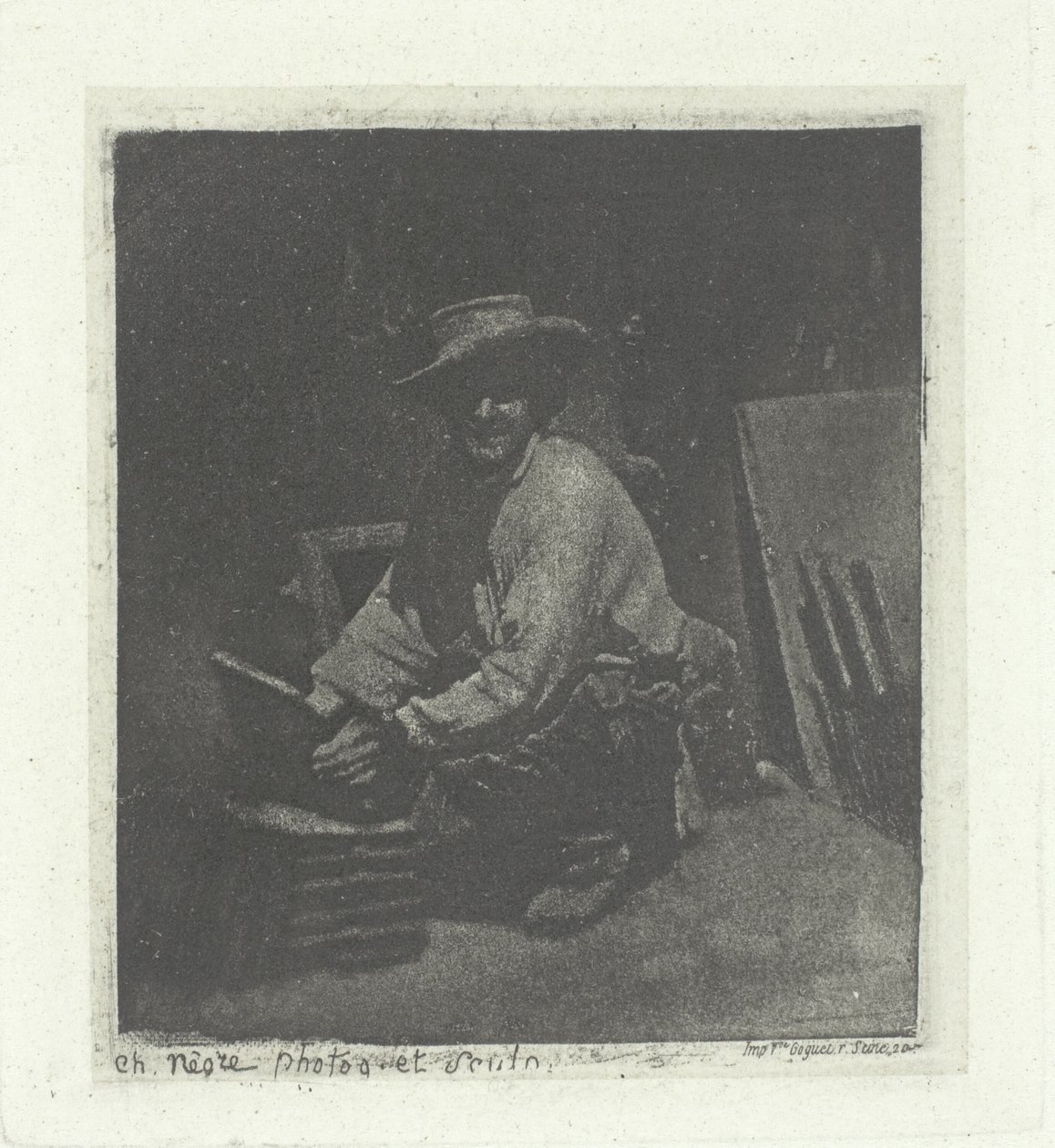 Muratore in ginocchio da Charles Nègre