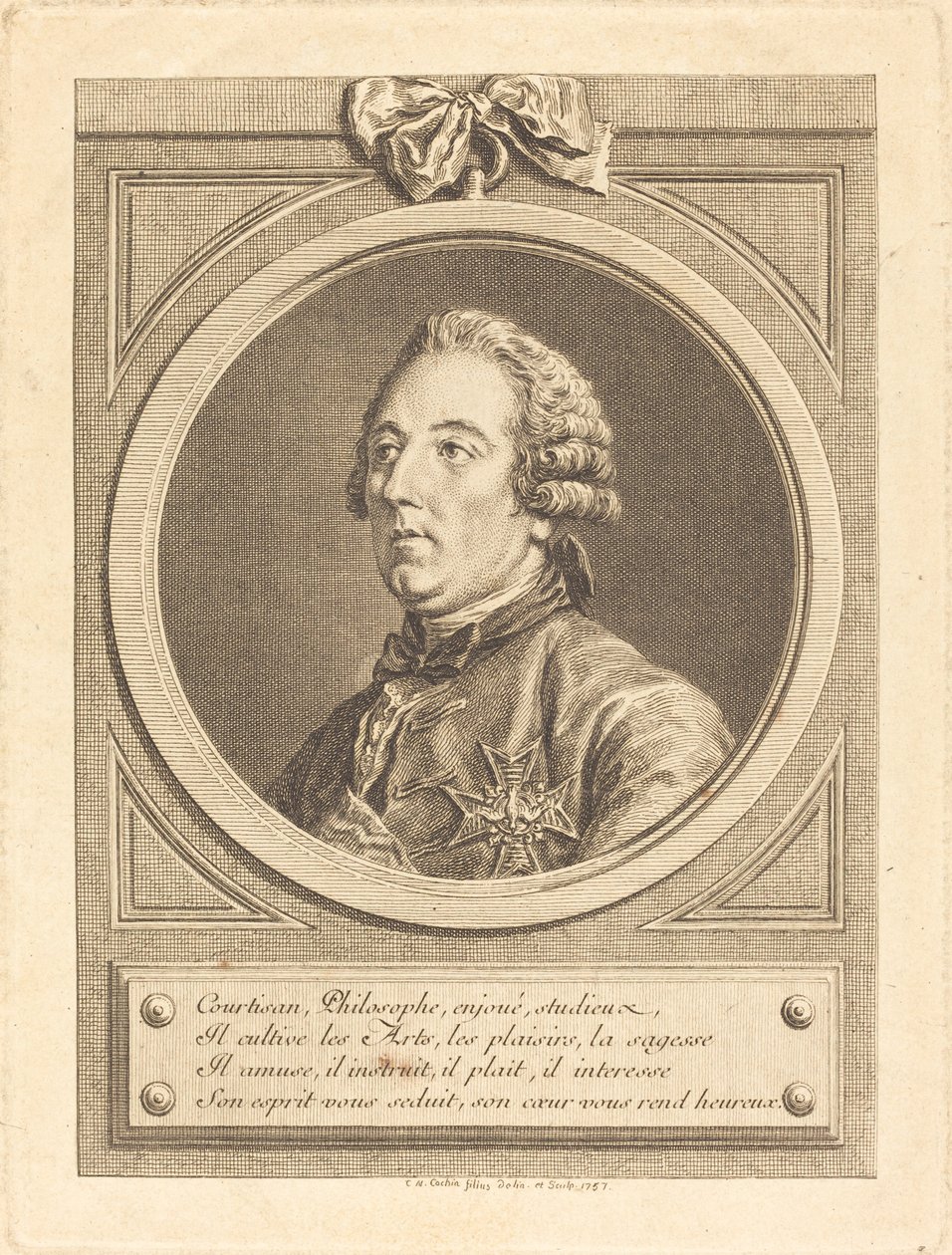 Louis Cesar de La Baume-le-Blanc da Charles Nicolas Cochin II