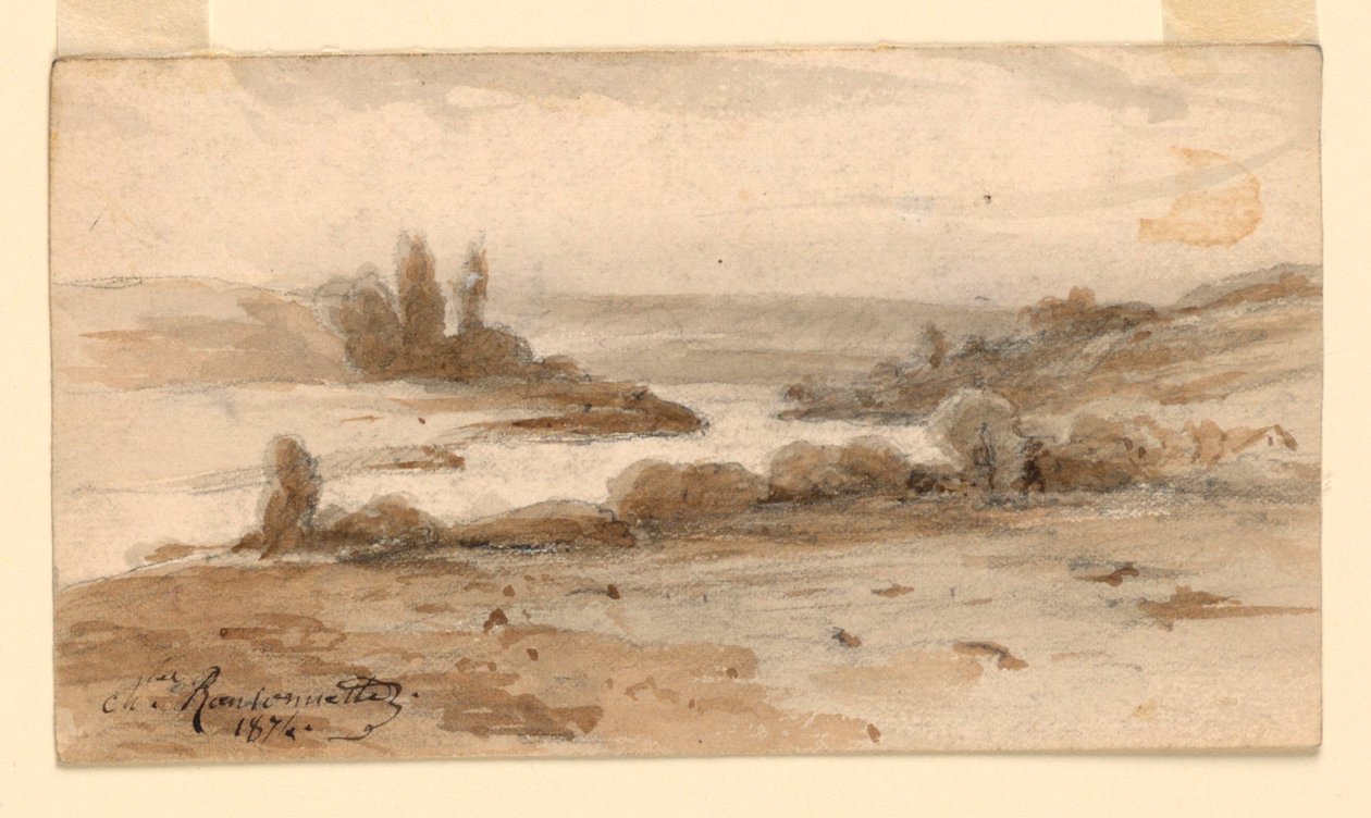 Un paesaggio da Charles Nicolas Ransonnette