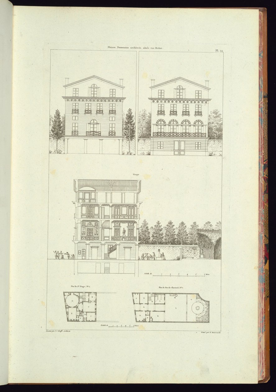 Stampa rilegata (Francia) da Charles Nicolas Ransonnette