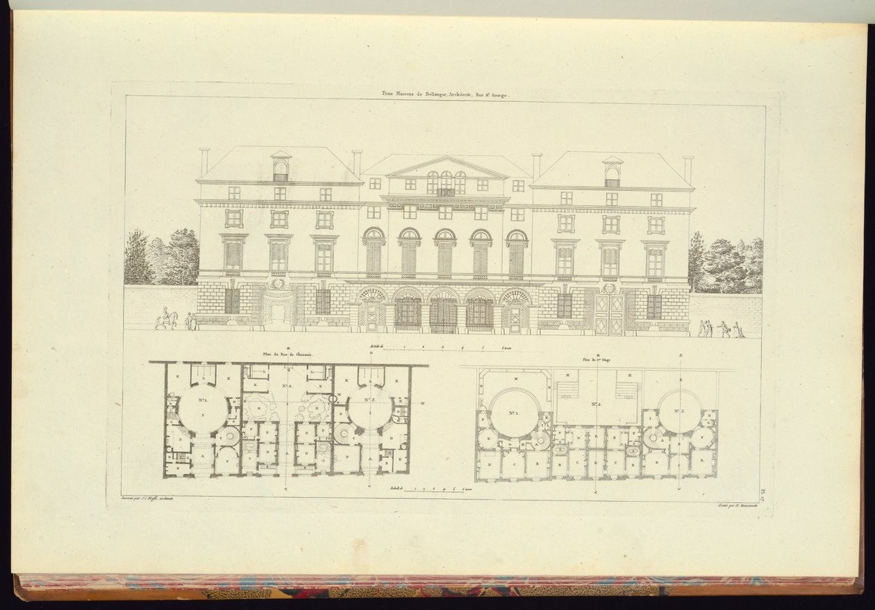 Stampa rilegata (Francia) da Charles Nicolas Ransonnette