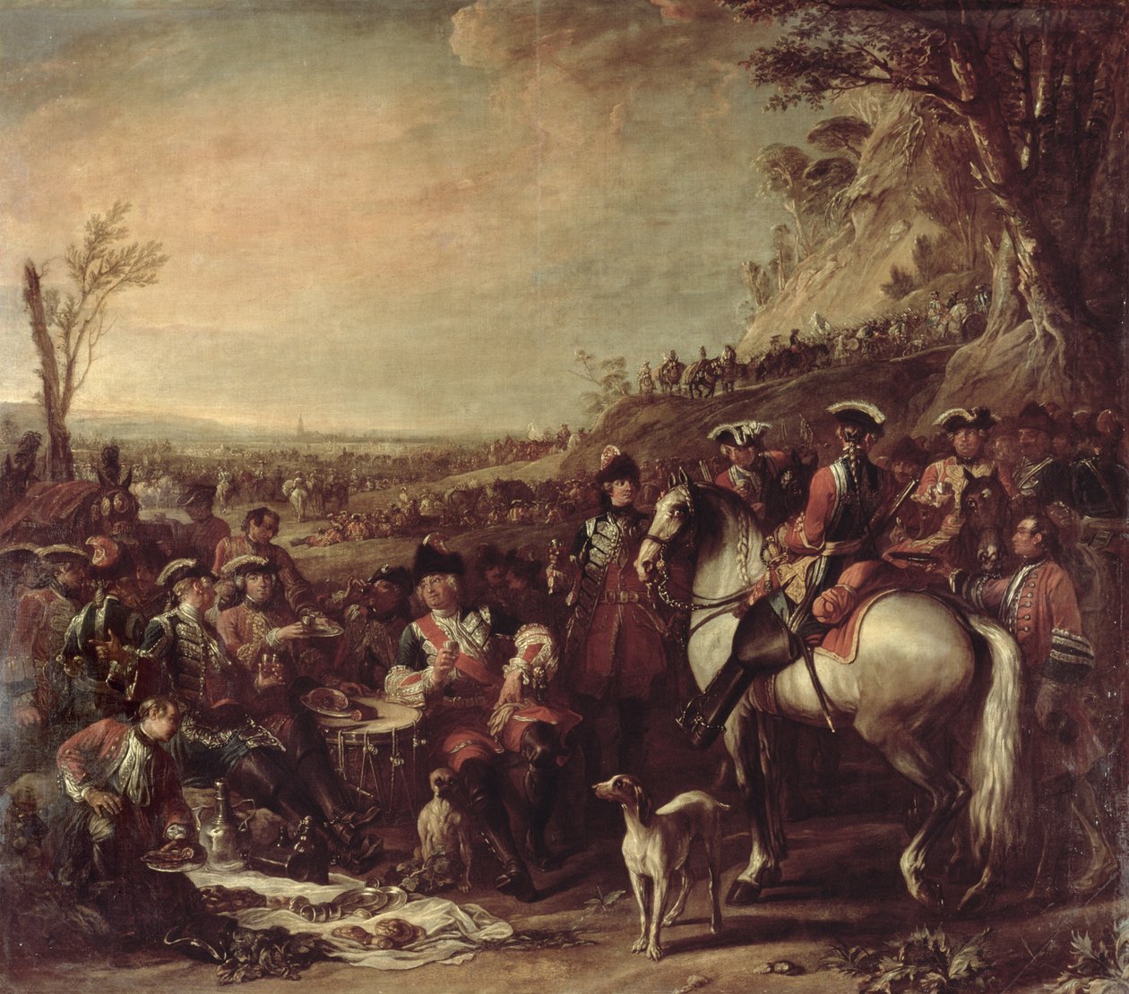 Dragoni a cavallo della Casa Reale, 1737 da Charles Parrocel