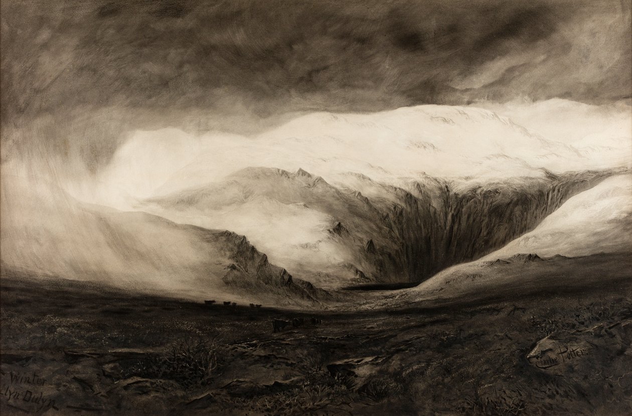 Inverno, Llyn Dulyn, data non specificata da Charles Potter