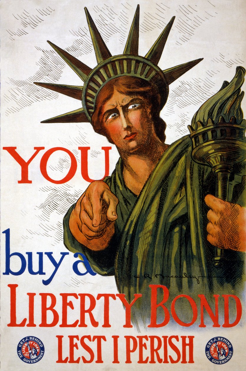 TU Compra un Liberty Bond, 1917 da Charles Raymond Macauley