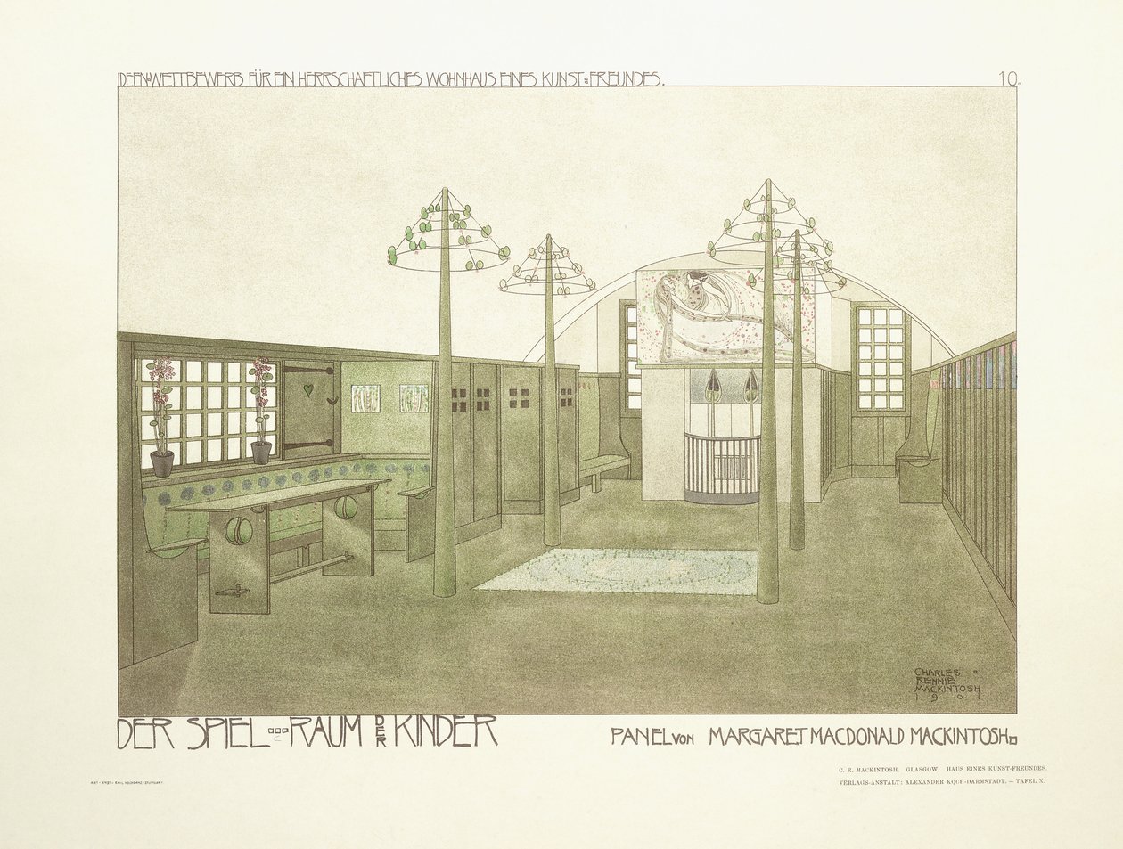 Asilo, c.1901 da Charles Rennie (after) Mackintosh