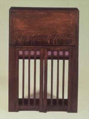Scrivania (legno) (chiusa) da Charles Rennie Mackintosh