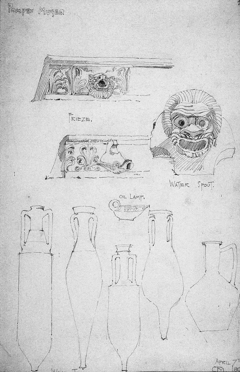 Pompei Museo, 1890 [1891] da Charles Rennie Mackintosh