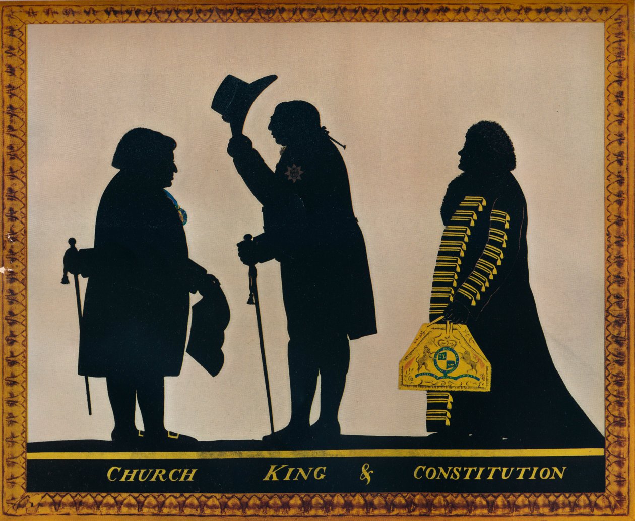 Chiesa, Re e Costituzione, c1800 da Charles Rosenberg