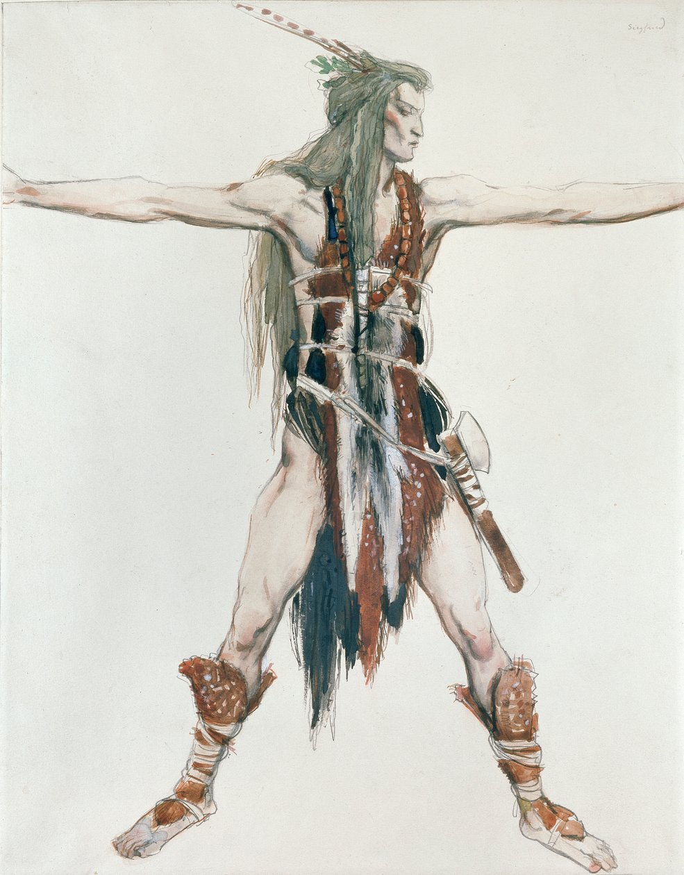 Costume per Siegfried, c. 1850-1880 da Charles S Ricketts