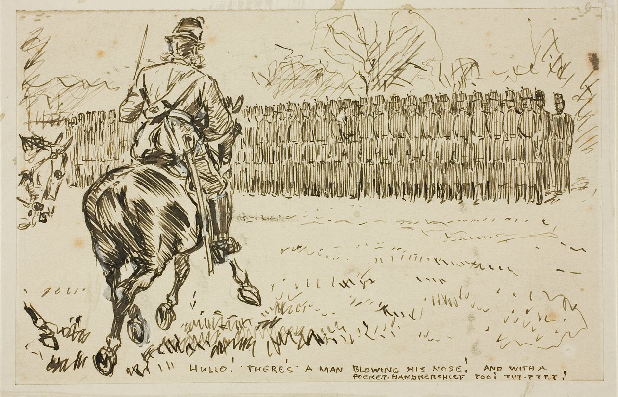 Ispezione militare da Charles Samuel Keene