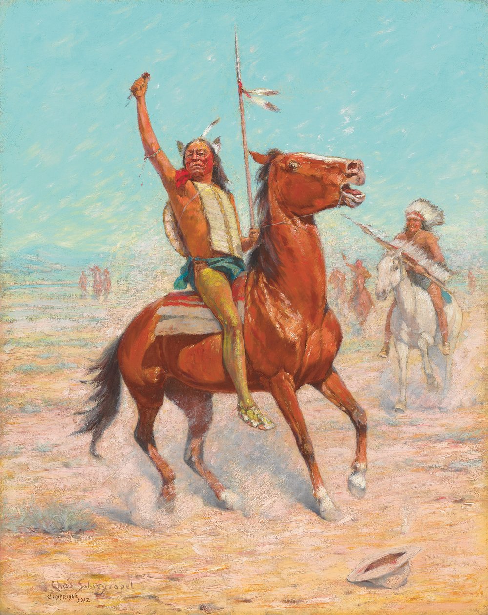 Lo scalpo, 1912 da Charles Schreyvogel