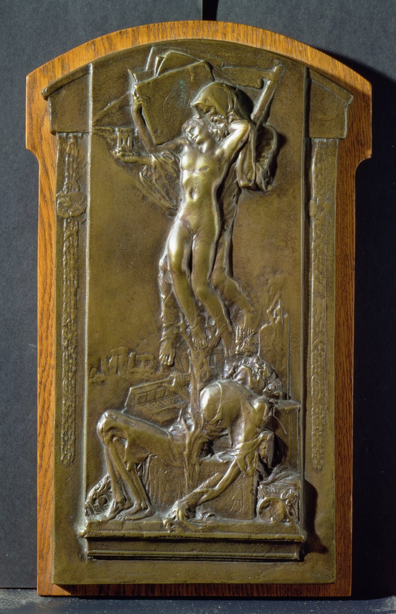 La morte e la fanciulla, c.1911-12 da Charles Sergeant Jagger